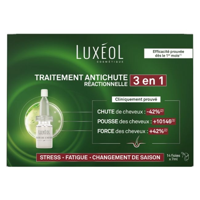 Behandeling tegen reactief haarverlies 2in1 Luxéol 14x6ml