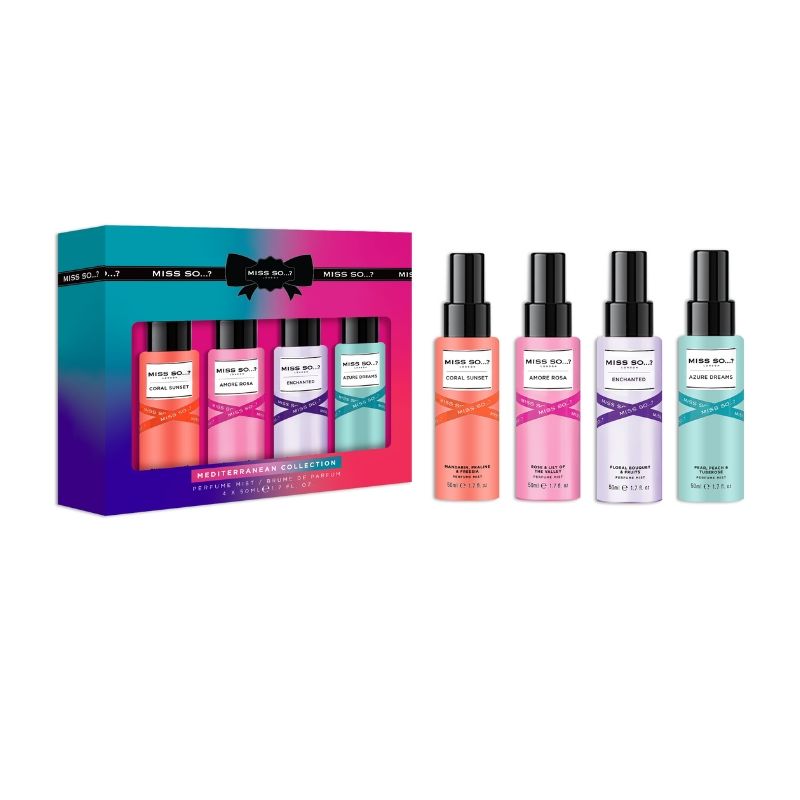 Coffret Brume de parfum Miss So...? Mediterranean 4 x 50ml