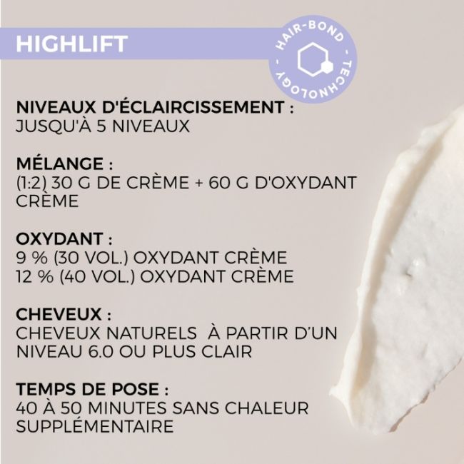 Coloration Éclaircissante Highlift H.1 Blonde Expert Indola 60ml