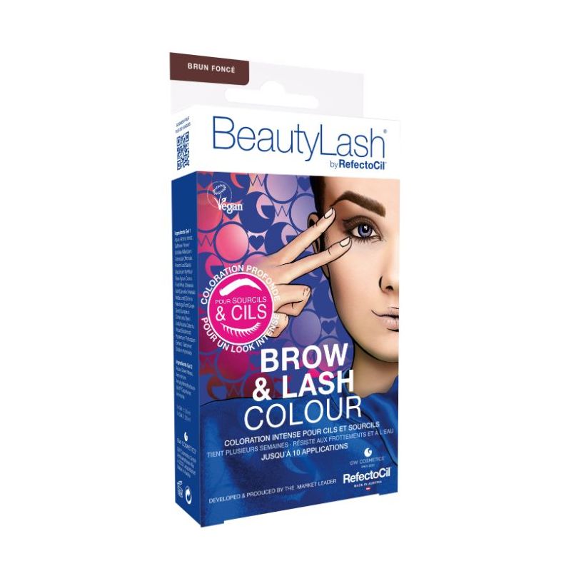 Kit de teinture vegan Cils et Sourcils brun foncé BeautyLash 7ML
