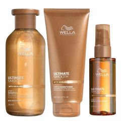 Trio Ultimate Smooth Wella per capelli normali: Idratazione intensa