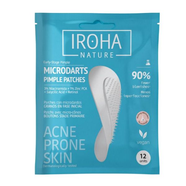 Patchs avec micro-cônes anti-boutons Iroha 12 patchs Patchs avec micro-cônes anti-boutons Iroha 12 patchs