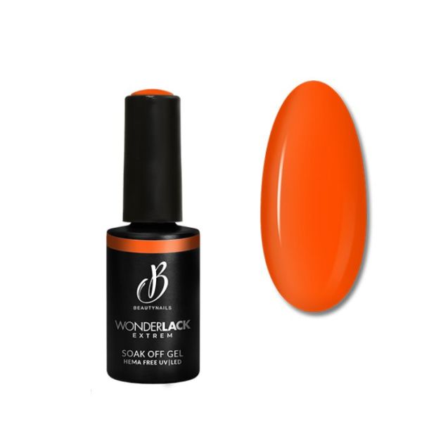 Semi permanent Wonderlack Hema Free orange fluo Beautynails 8ML Semi permanent Wonderlack Hema Free orange fluo Beautynails 8ML