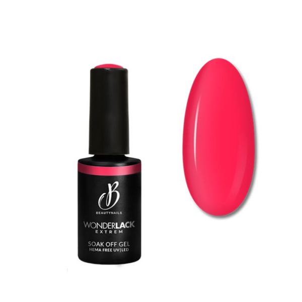 Semi permanent Wonderlack Hema Free pink fluo Beautynails 8ML Semi permanent Wonderlack Hema Free pink fluo Beautynails 8ML