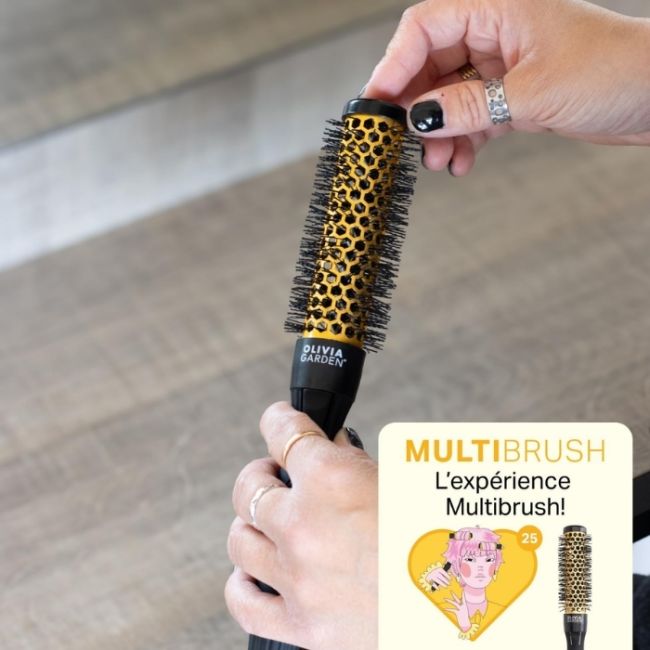 Barillet pour brosse détachable Multibrush 25mm Olivia Garden