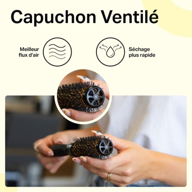 Barillet pour brosse détachable Multibrush 25mm Olivia Garden