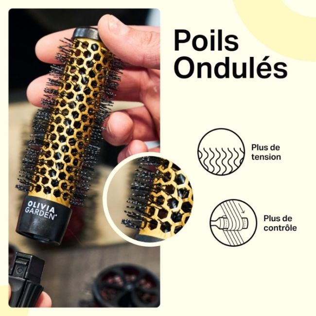 Barillet pour brosse détachable Multibrush 25mm Olivia Garden