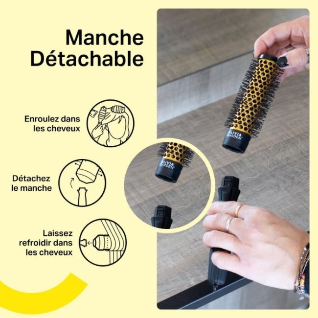 Barillet pour brosse détachable Multibrush 25mm Olivia Garden