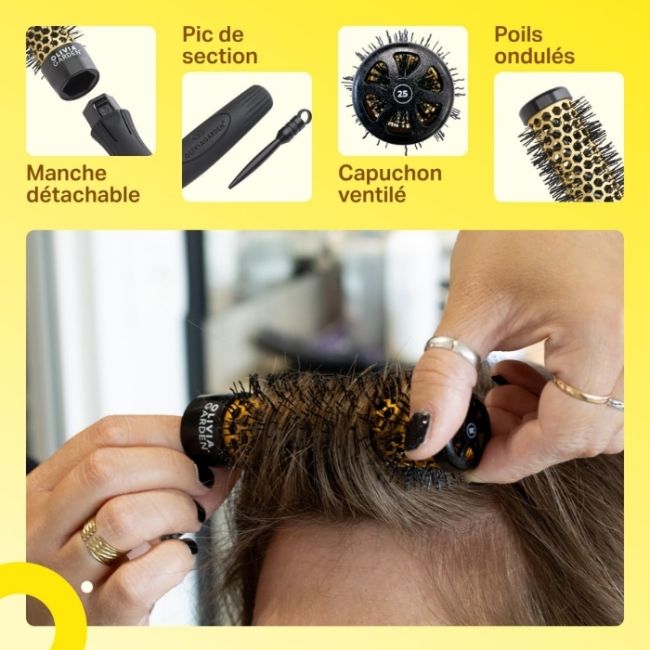 Barillet pour brosse détachable Multibrush 25mm Olivia Garden