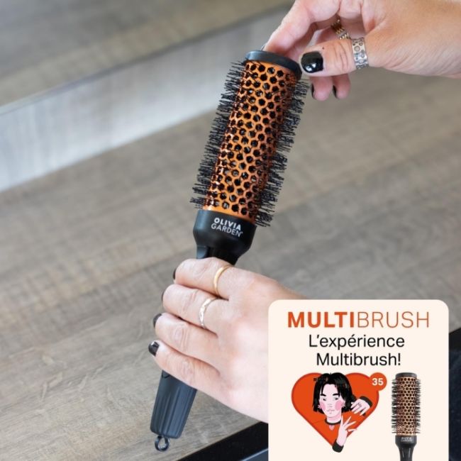 Barillet pour brosse détachable Multibrush 35mm Olivia Garden