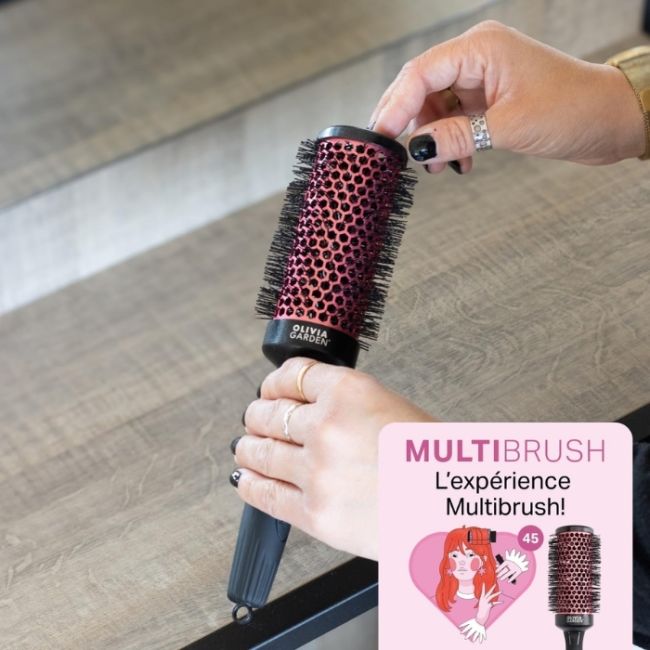 Barillet pour brosse détachable Multibrush 45mm Olivia Garden