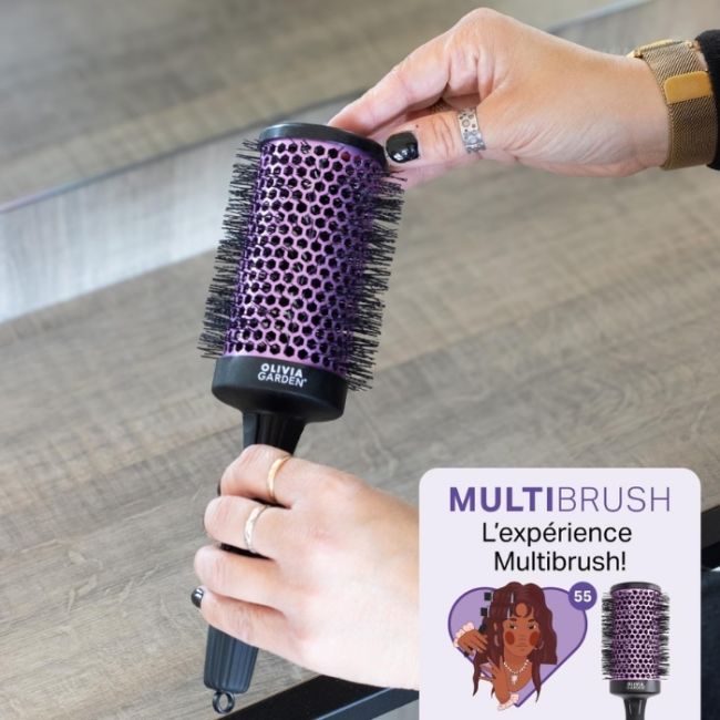 Barillet pour brosse détachable Multibrush 55mm Olivia Garden
