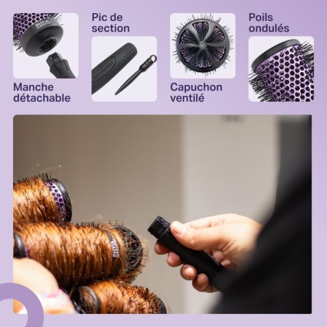 Barillet pour brosse détachable Multibrush 55mm Olivia Garden