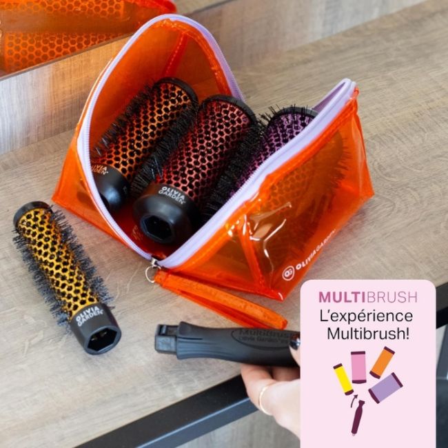 Kit de voyage Multibrush (25mm+35mm+45mm+55mm+poignée) Olivia Garden