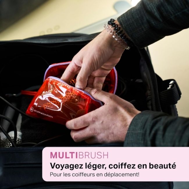 Kit de voyage Multibrush (25mm+35mm+45mm+55mm+poignée) Olivia Garden