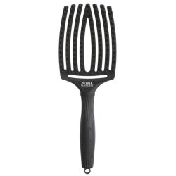 Brosse Fingerbrush Care Iconic Full Black taille L Olivia Garden
