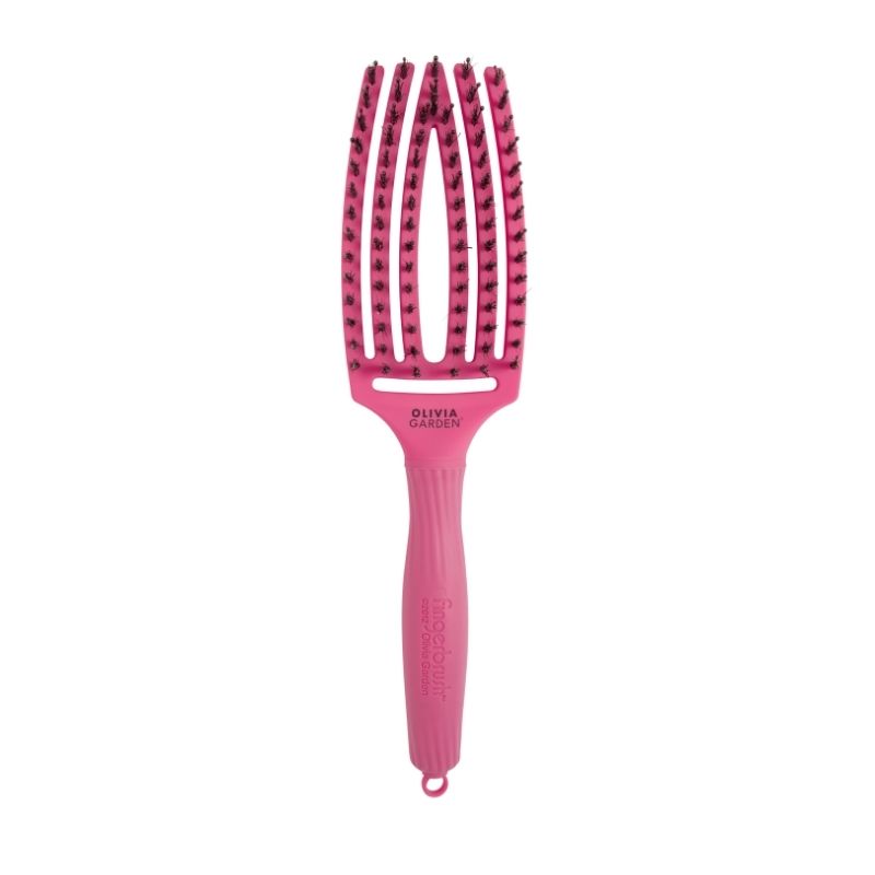 Brosse Fingerbrush Care Iconic Hot Pink taille M Olivia Garden