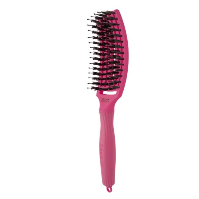 Brosse Fingerbrush Care Iconic Hot Pink taille M Olivia Garden