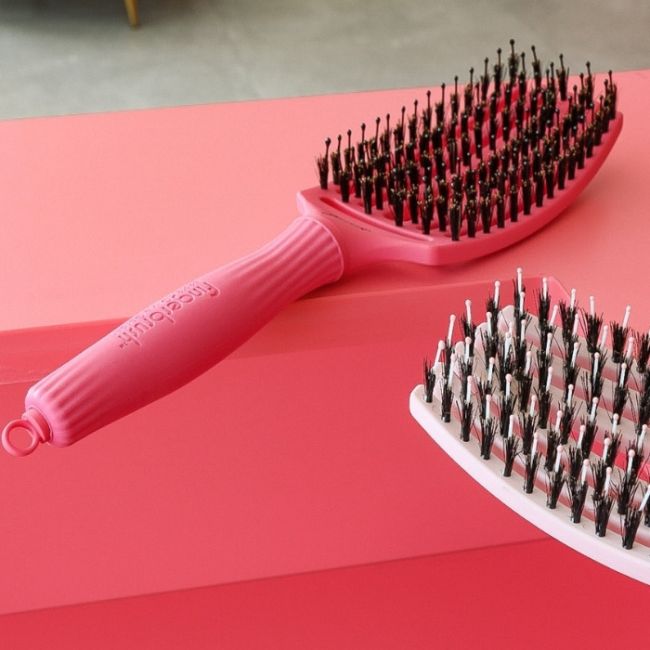 Brosse Fingerbrush Care Iconic Hot Pink taille M Olivia Garden