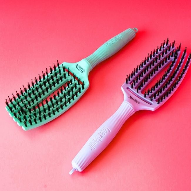 Brosse Fingerbrush Care Iconic Lavender taille M Olivia Garden
