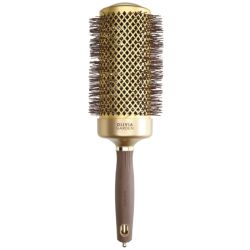 Brosse brushing Expert Blowout Speed nylon ondulé doré & marron 65mm Olivia Garden