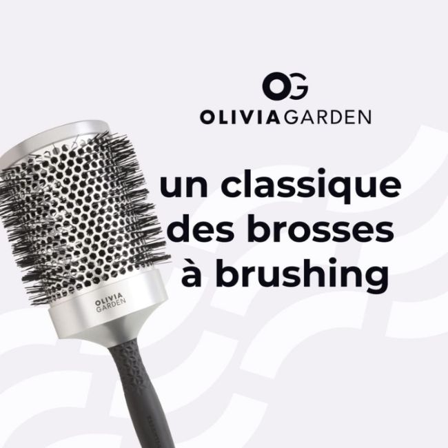 Brosse brushing Essential Blowout Classic argent 85mm Olivia Garden
