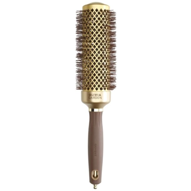 Brosse brushing Expert Blowout Speed nylon ondulé doré &marron 45mm Olivia Garden