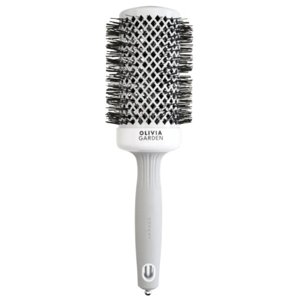 Brosse brushing Expert Blowout Shine nylon blanc & gris 55mm Olivia Garden Brosse brushing Expert Blowout Shine nylon blanc & gris 55mm Olivia Garden