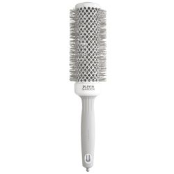 Brosse brushing Expert Blowout Speed nylon ondulé blanc & gris 45mm Olivia Garden
