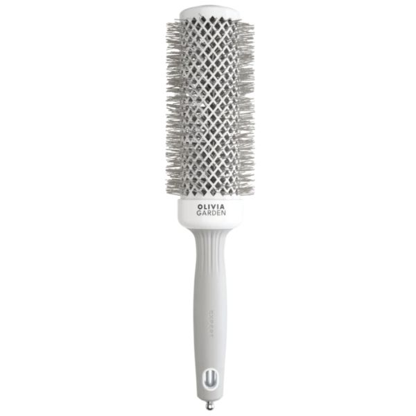 Brosse brushing Expert Blowout Speed nylon ondulé blanc & gris 45mm Olivia Garden Brosse brushing Expert Blowout Speed nylon ondulé blanc & gris 45mm Olivia Garden