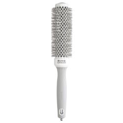 Brosse brushing Expert Blowout Speed nylon ondulé blanc & gris 35mm Olivia Garden