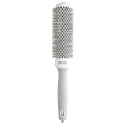 Brosse brushing Expert Blowout Speed nylon ondulé blanc & gris 35mm Olivia Garden