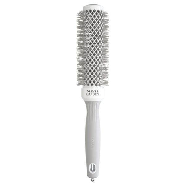 Brosse brushing Expert Blowout Speed nylon ondulé blanc & gris 35mm Olivia Garden Brosse brushing Expert Blowout Speed nylon ondulé blanc & gris 35mm Olivia Garden