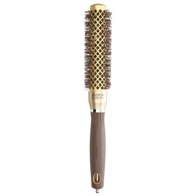 Brosse brushing Expert Blowout Speed nylon ondulé doré & marron 25mm Olivia Garden