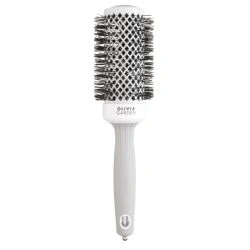Brosse brushing Expert Blowout Shine nylon blanc & gris 45mm Olivia Garden