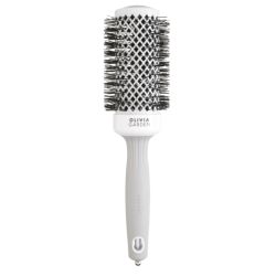 Brosse brushing Expert Blowout Shine nylon blanc & gris 45mm Olivia Garden