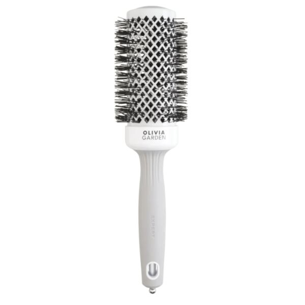 Brosse brushing Expert Blowout Shine nylon blanc & gris 45mm Olivia Garden Brosse brushing Expert Blowout Shine nylon blanc & gris 45mm Olivia Garden