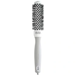 Brosse brushing Expert Blowout Shine nylon blanc gris 25mm Olivia Garden