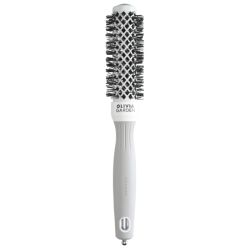Brosse brushing Expert Blowout Shine nylon blanc gris 25mm Olivia Garden