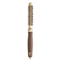 Brosse brushing Expert Blowout Shine ondulé doré & marron 15mm Olivia Garden