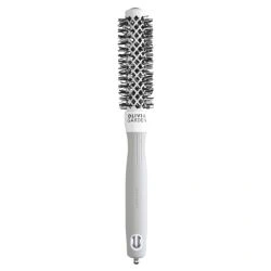 Brosse brushing Expert Blowout Shine nylon blanc & gris 20mm Olivia Garden