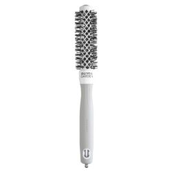 Brosse brushing Expert Blowout Shine nylon blanc & gris 20mm Olivia Garden