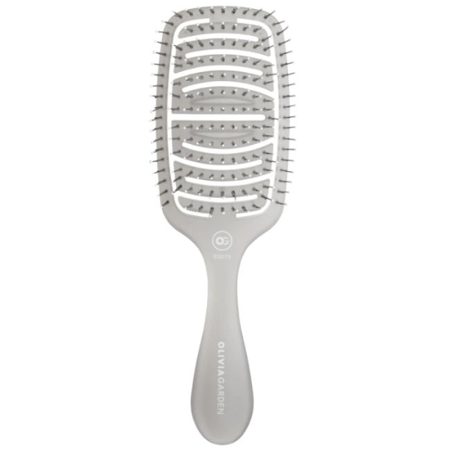 Brosse Essential Care Flex pour cheveux medium Ice Grey Olivia Garden