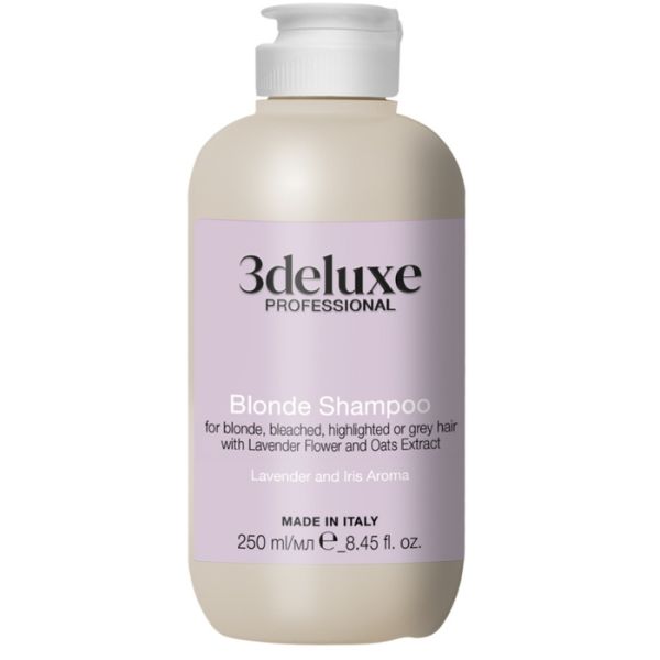 Shampooing cheveux blond et méchés 3Deluxe 250ml Shampooing cheveux blond et méchés 3Deluxe 250ml