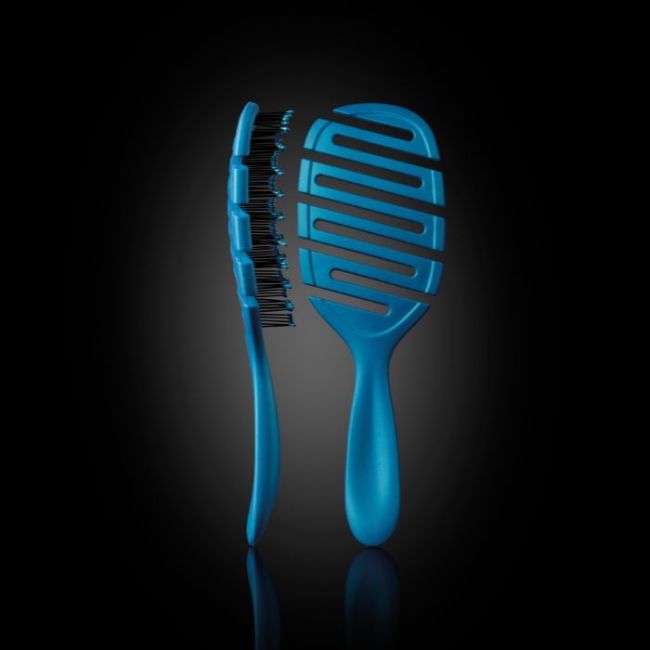 Brosse démêlante D-Tang Flex Flex Bleu