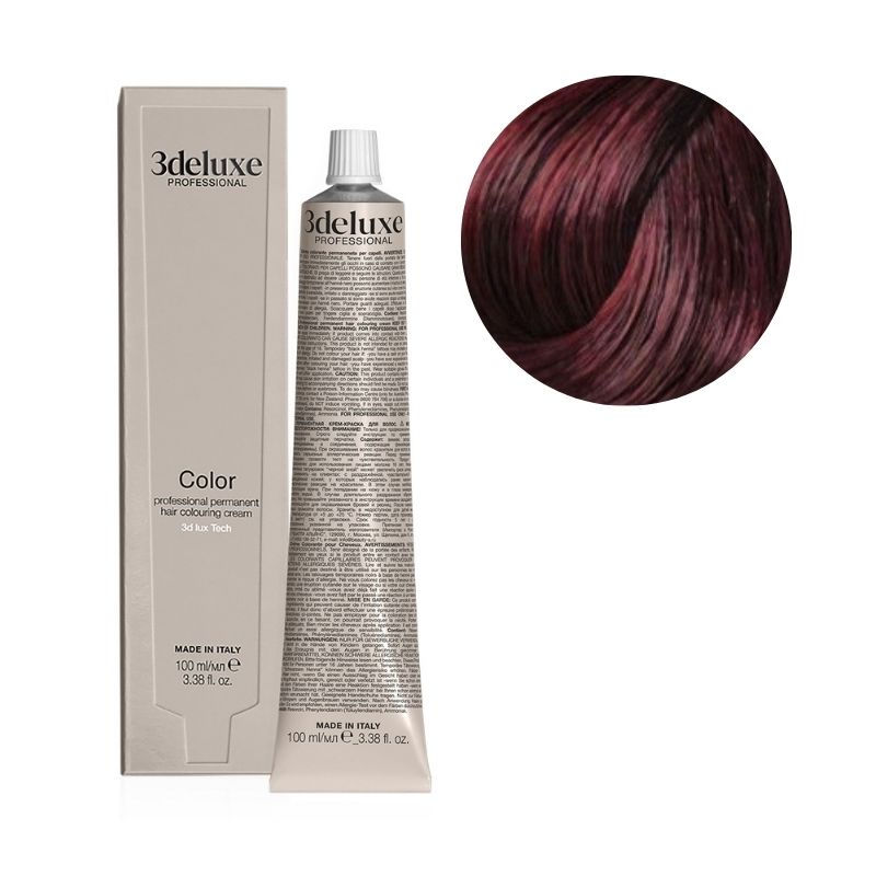 Coloration 6.52 blond fonce chocolat acajou 3Deluxe 100ml