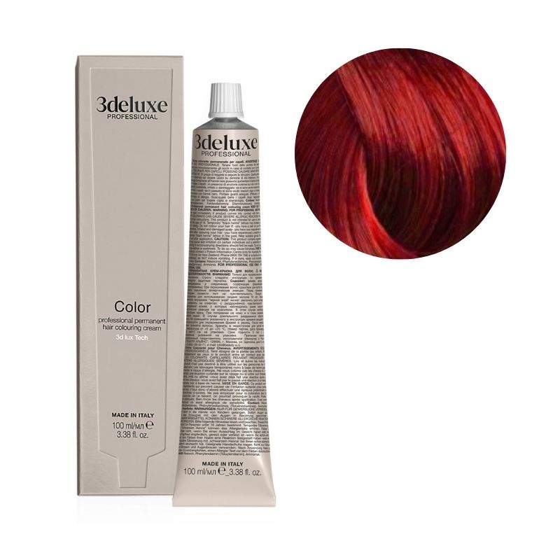 Coloration 7.64 chatain clair rouge cuivre 3Deluxe 100ml