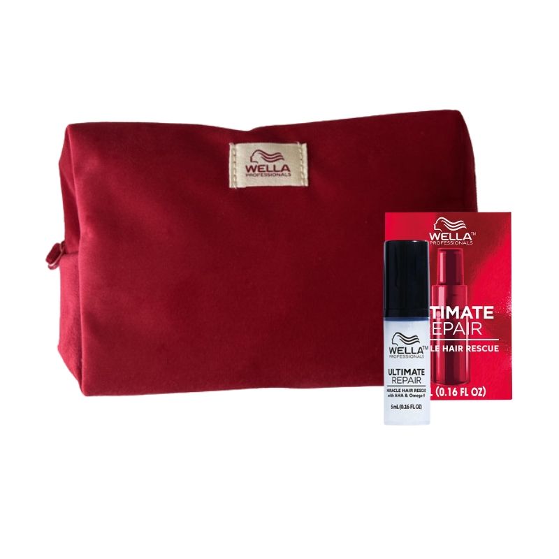 copy ofPRESENTE: Estojo em veludo vermelho Ultimate Repair Wella