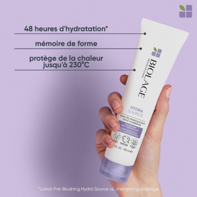 Lotion Pré-Brushing Hydratante Hydra Source Biolage 150ml Lotion Pré-Brushing Hydratante Hydra Source Biolage 150ml