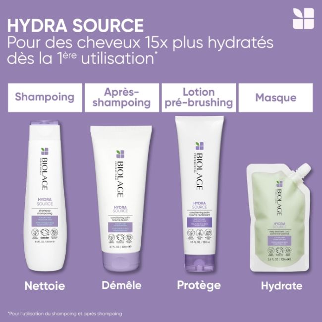 Lotion Pré-Brushing Hydratante Hydra Source Biolage 150ml Lotion Pré-Brushing Hydratante Hydra Source Biolage 150ml